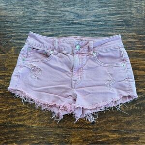 American Eagle pink Jean shorts - size 0